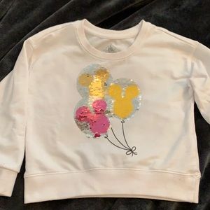 Disney store girls sweat shirt ! With sequins